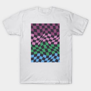 Colorful Checkerboard Pattern 3 T-Shirt